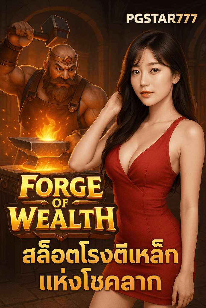 FORGE OF WEALTH สล็อตโรงตีเหล็กแห่งโชคลาภ โบนัสใหญ่กับ PGSTAR777