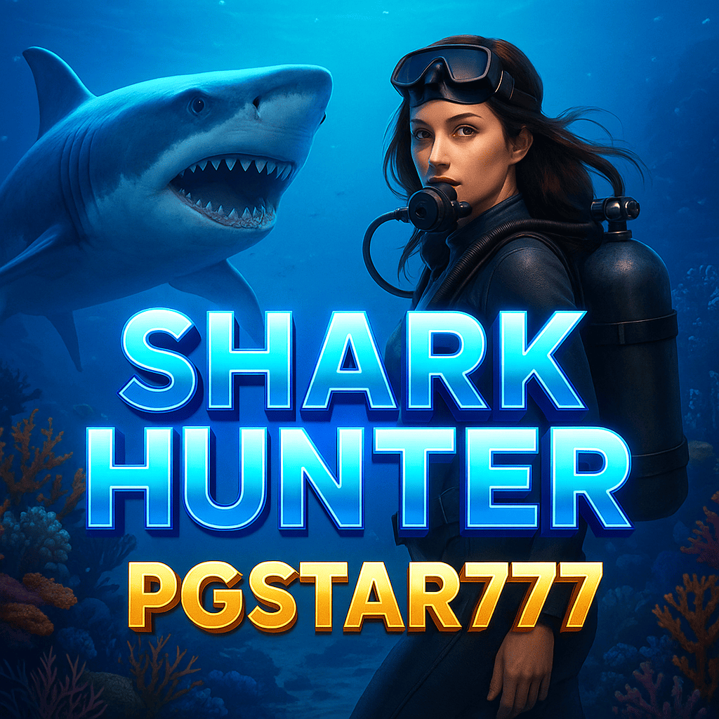 SHARK HUNTER นักล่าฉลามใต้น้ำ โบนัสแตกง่ายกับ PGSTAR777
