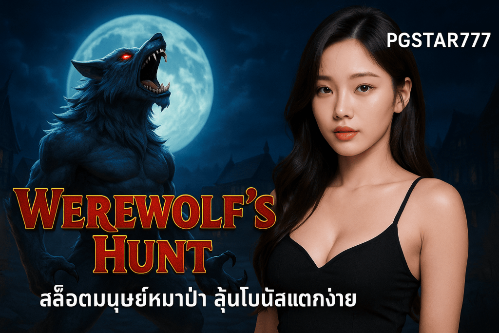 WEREWOLF’S HUNT สล็อตมนุษย์หมาป่า ลุ้นโบนัสแตกง่าย PGSTAR777