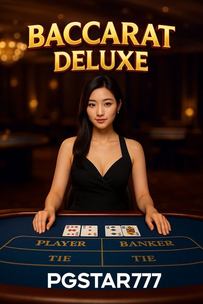 BACCARAT DELUXE เกมบาคาร่าเวอร์ชันพรีเมียมจาก PGSTAR777 สัมผัสความหรูหราระดับคาสิโนจริง