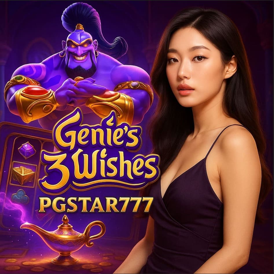GENIE'S 3 WISHES เกมสล็อตจีนี่สามพรสุดอลังการจาก PGSTAR777