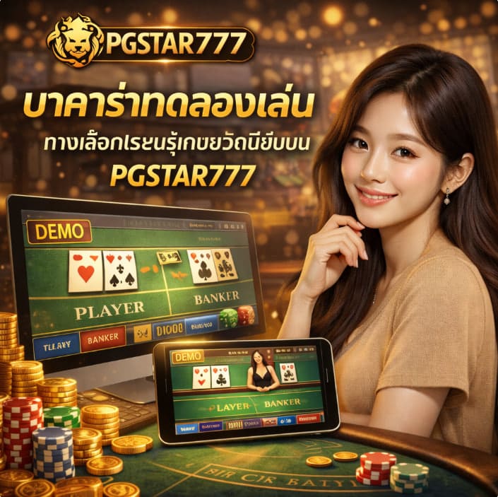 บาคาร่าทดลองเล่น ทางเลือกเรียนรู้เกมยอดนิยมบน PGSTAR777